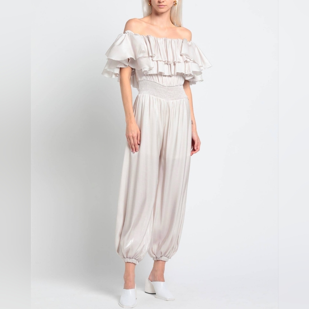 Designer REVISE CONCEPT Jumpsuit, Size M, Ivory, New no Tag
